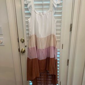 Red dress boutique Moodie high low dress. Size M. $15